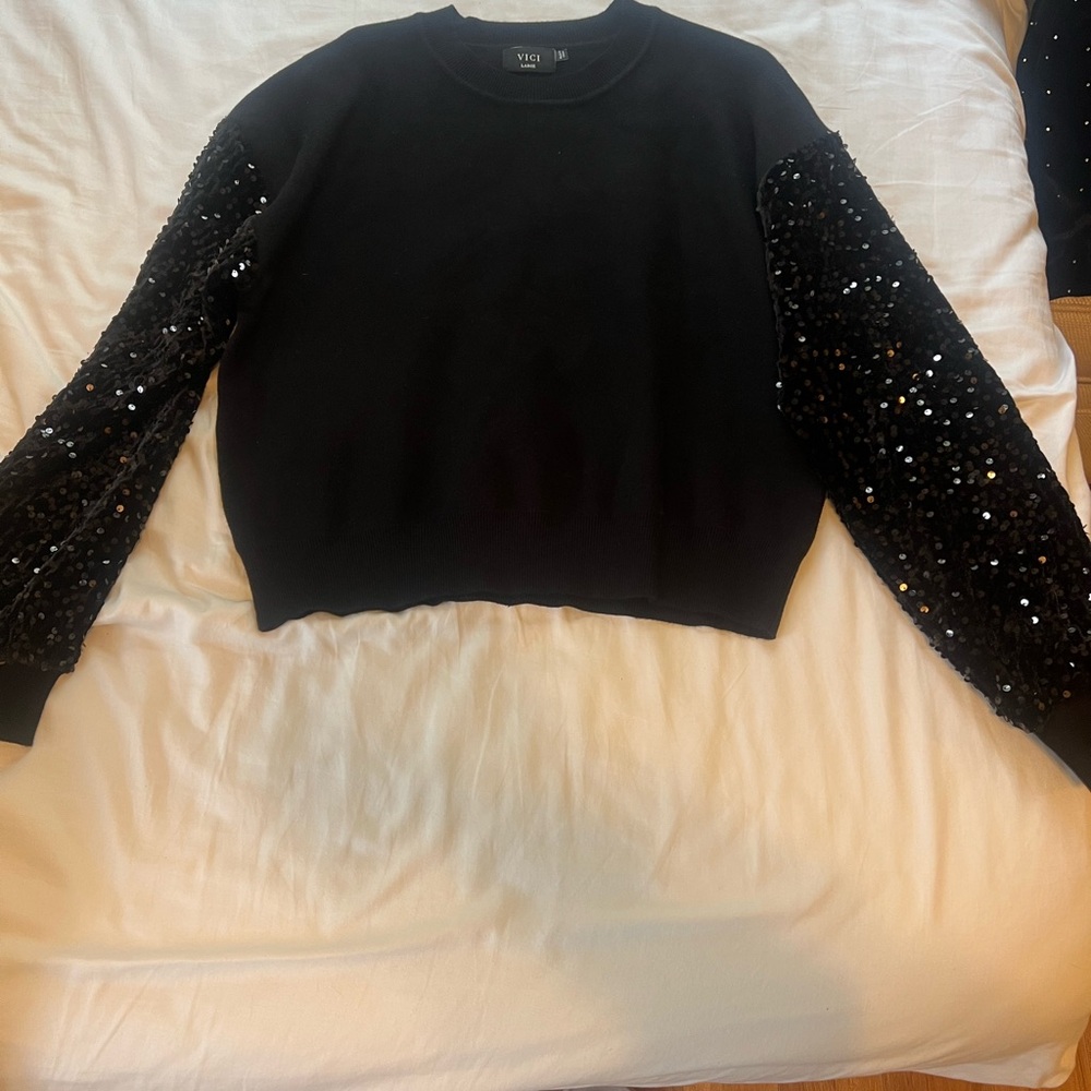 Vici Black Knit Sweater